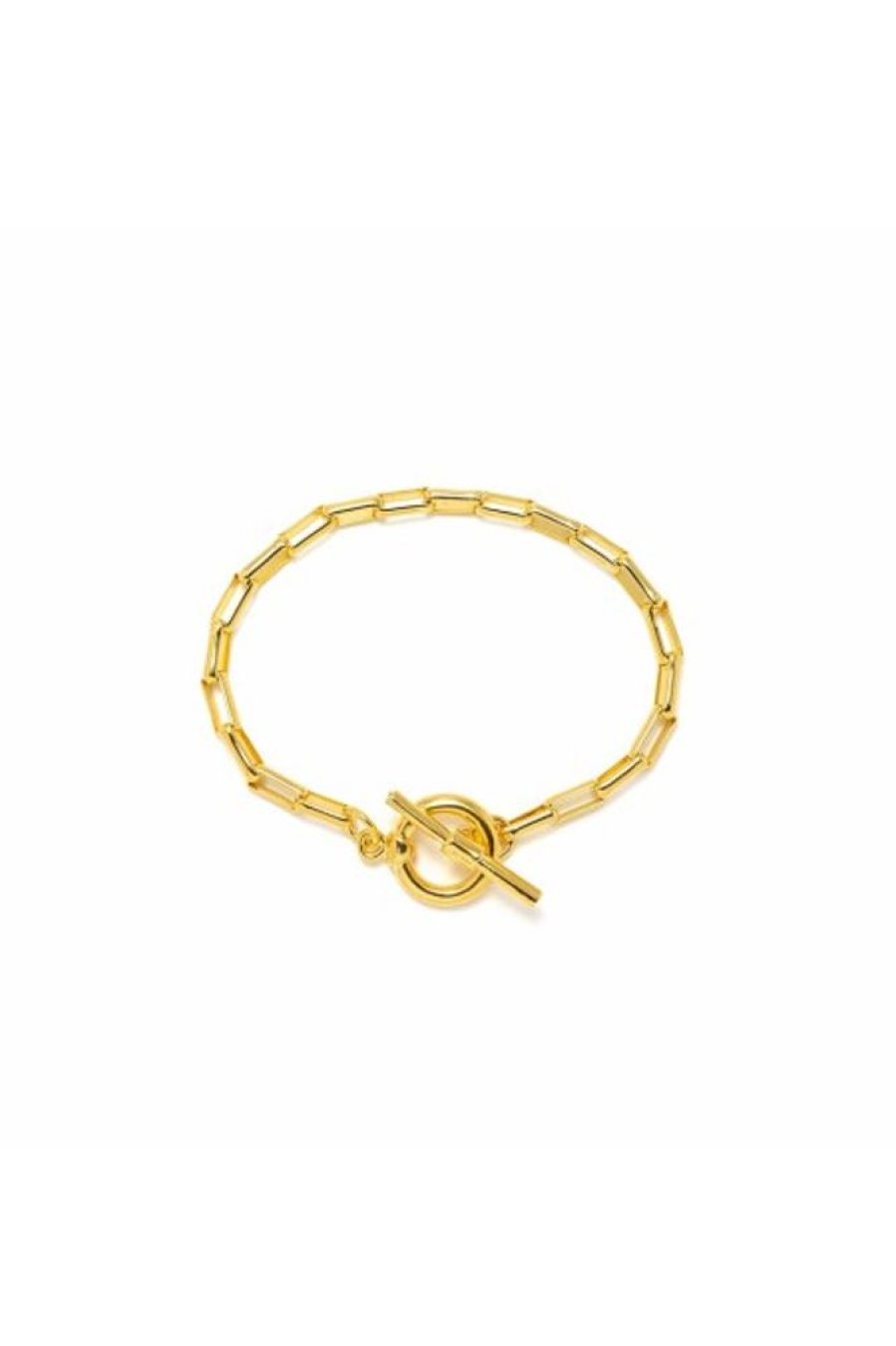 Lover's Tempo Lover'S Tempo Staple Chain Toggle Bracelet In Gold | Accessories