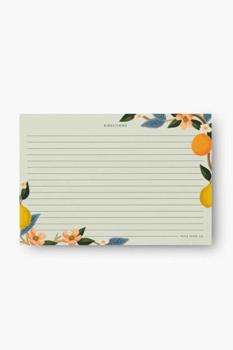 Rifle Paper Co Rifle Paper Co. Pack Of 12 Citrus Grove Recipe Cards | Home Decor