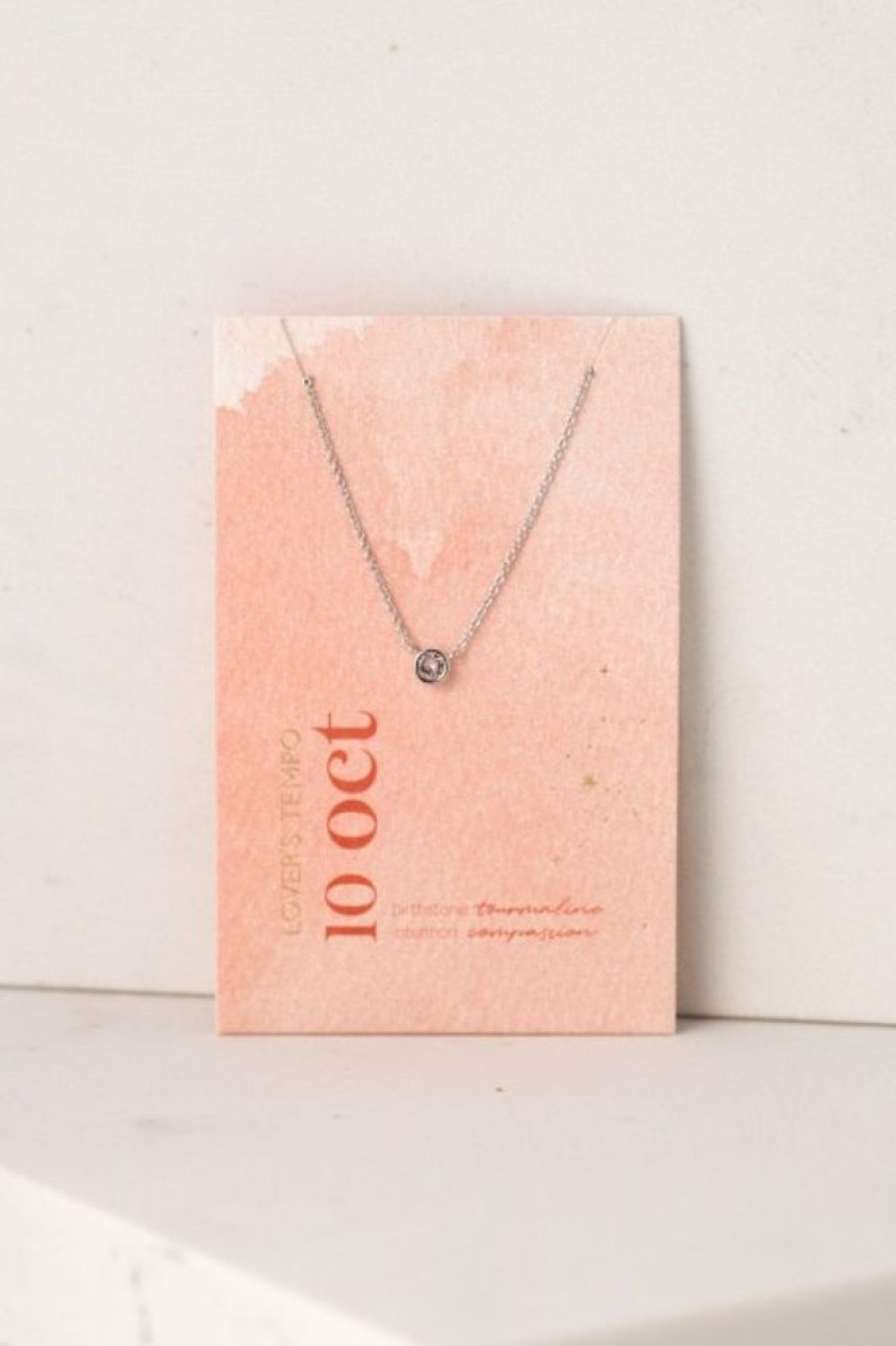 Lover's Tempo Lover'S Tempo October Kaleidoscope Birthstone Necklace In Silver | Accessories