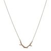 Mimi & Marge Mimi & Marge Tiny Antler Pendant In Rose Gold | Accessories