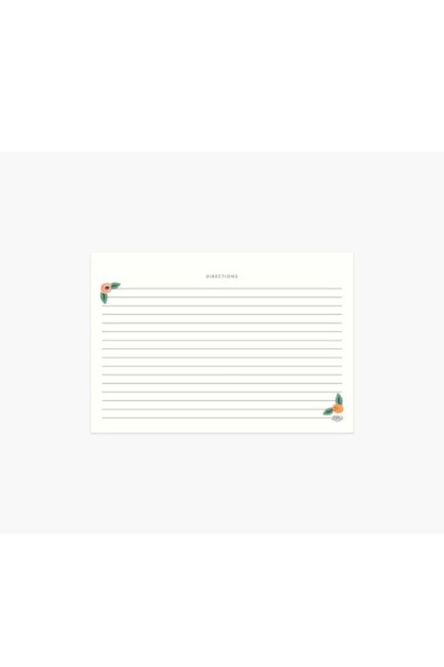 Rifle Paper Co Rifle Paper Co. Pack Of 12 Kitchen Shelf Recipe Cards | Home Decor