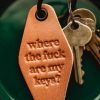 MISFIT MADE GOODS Misfit Where Are My Keys Leather Motel Keychain | Tech & Travel