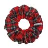 Chelsea King Chelsea King Bamboo Tartan Scrunchie In Red | Beauty