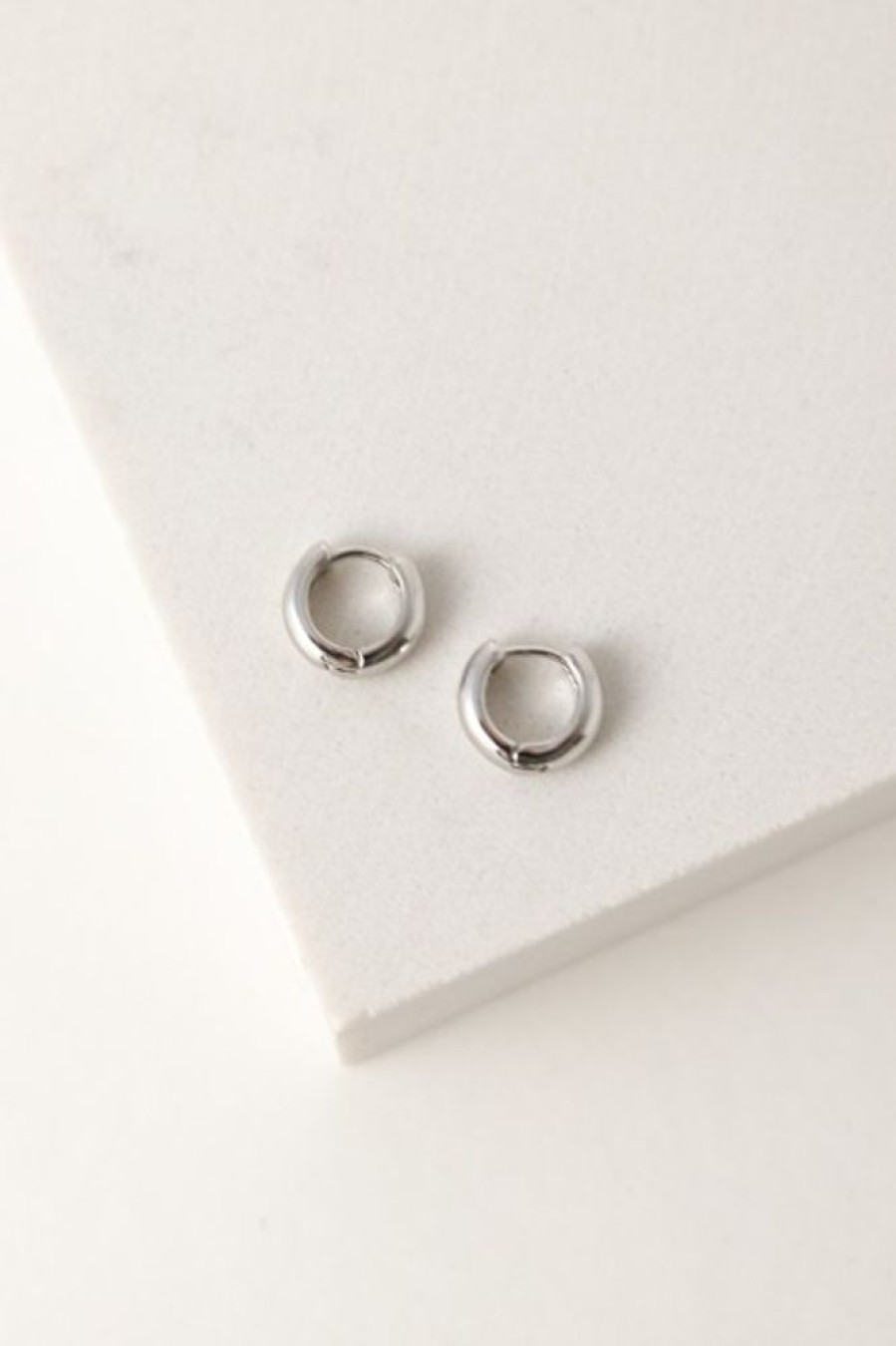 Lover's Tempo Lover'S Tempo Bea 10Mm Hoop Earrings In Silver | Accessories