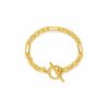 Lover's Tempo Lover'S Tempo Mixed Link Toggle Bracelet In Gold | Accessories