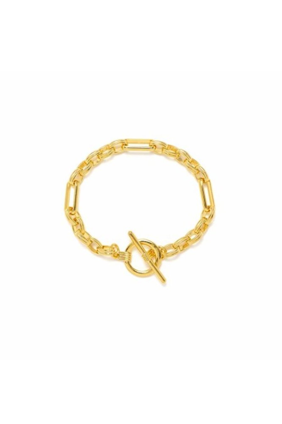 Lover's Tempo Lover'S Tempo Mixed Link Toggle Bracelet In Gold | Accessories