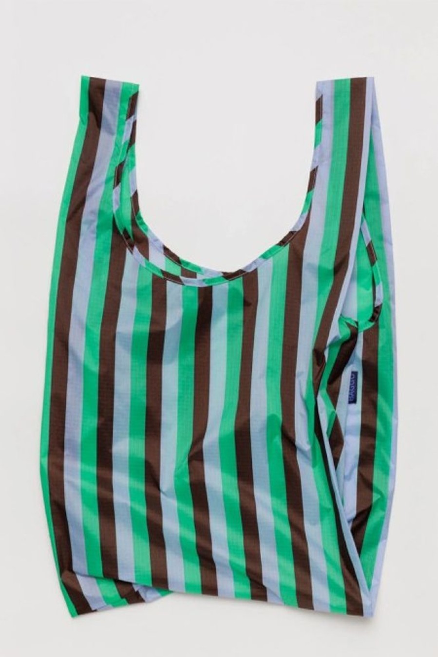 Baggu Baggu Standard Bag In Mint 90'S Stripe | Tech & Travel