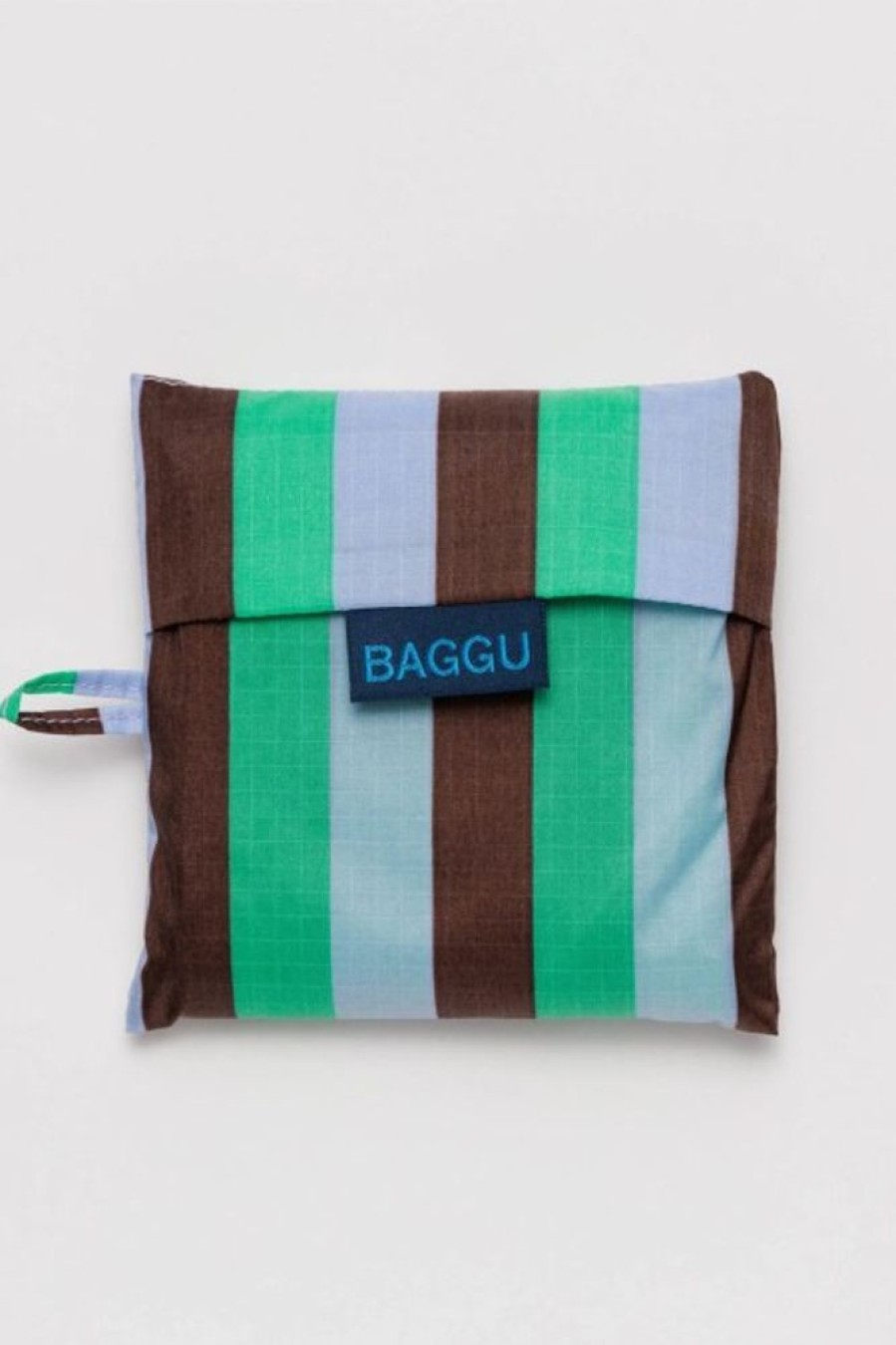 Baggu Baggu Standard Bag In Mint 90'S Stripe | Tech & Travel