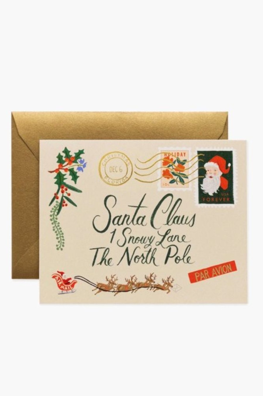 Rifle Paper Co Rifle Paper Co. Santa Letter Card | Office