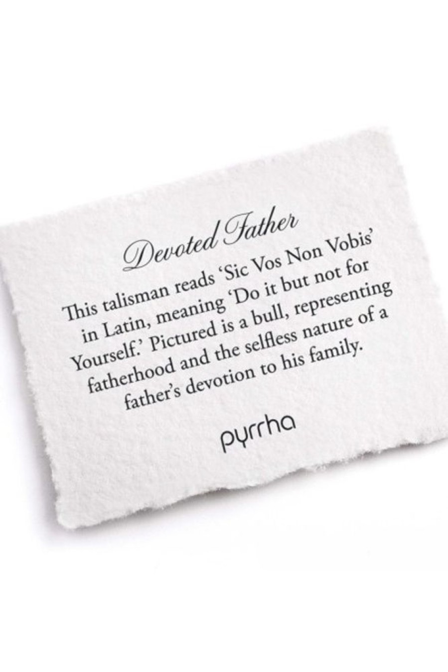 PYRRHA Pyrrha Devoted Father Talisman In Sterling Silver 28 | Accessories