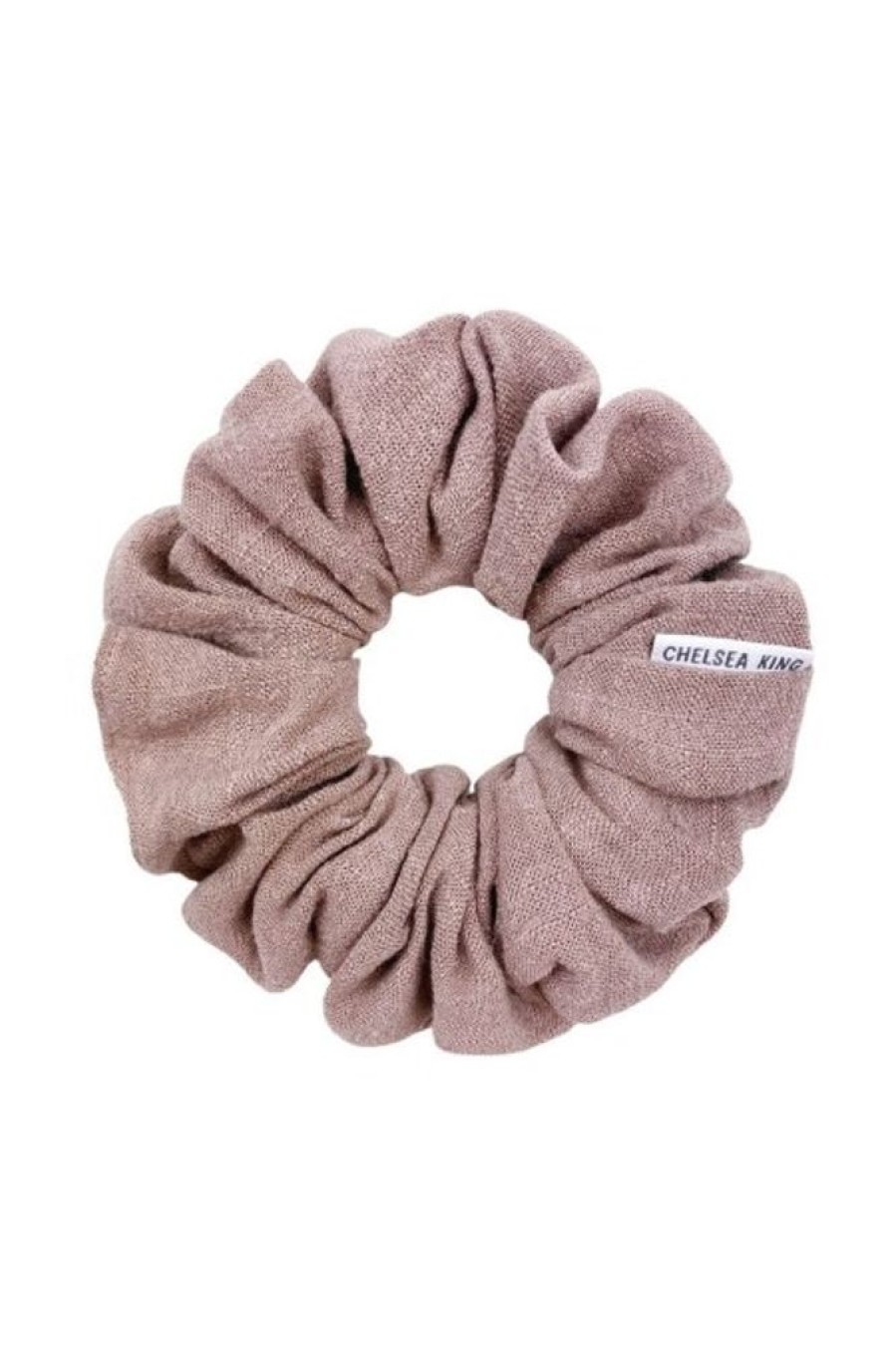 Chelsea King Chelsea King Natural Linen Scrunchie In Taupe | Beauty