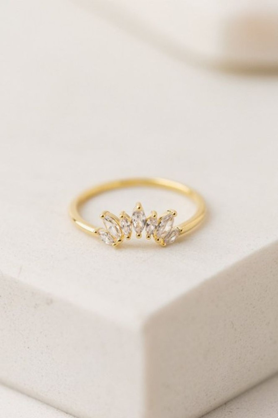 Lover's Tempo Lover'S Tempo Crown Ring In Clear | Accessories