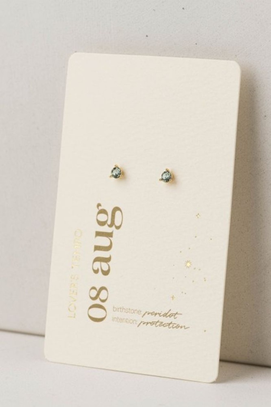 Lover's Tempo Lover'S Tempo August Kaleidoscope Birthstone Studs In Gold | Accessories