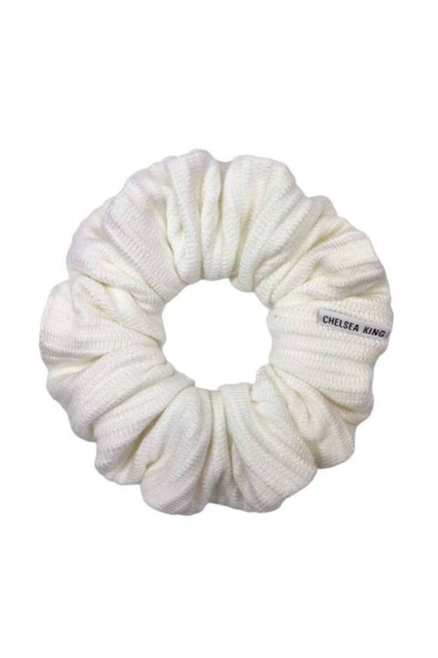 Chelsea King Chelsea King Windsor Knit Scrunchie In Ivory | Beauty