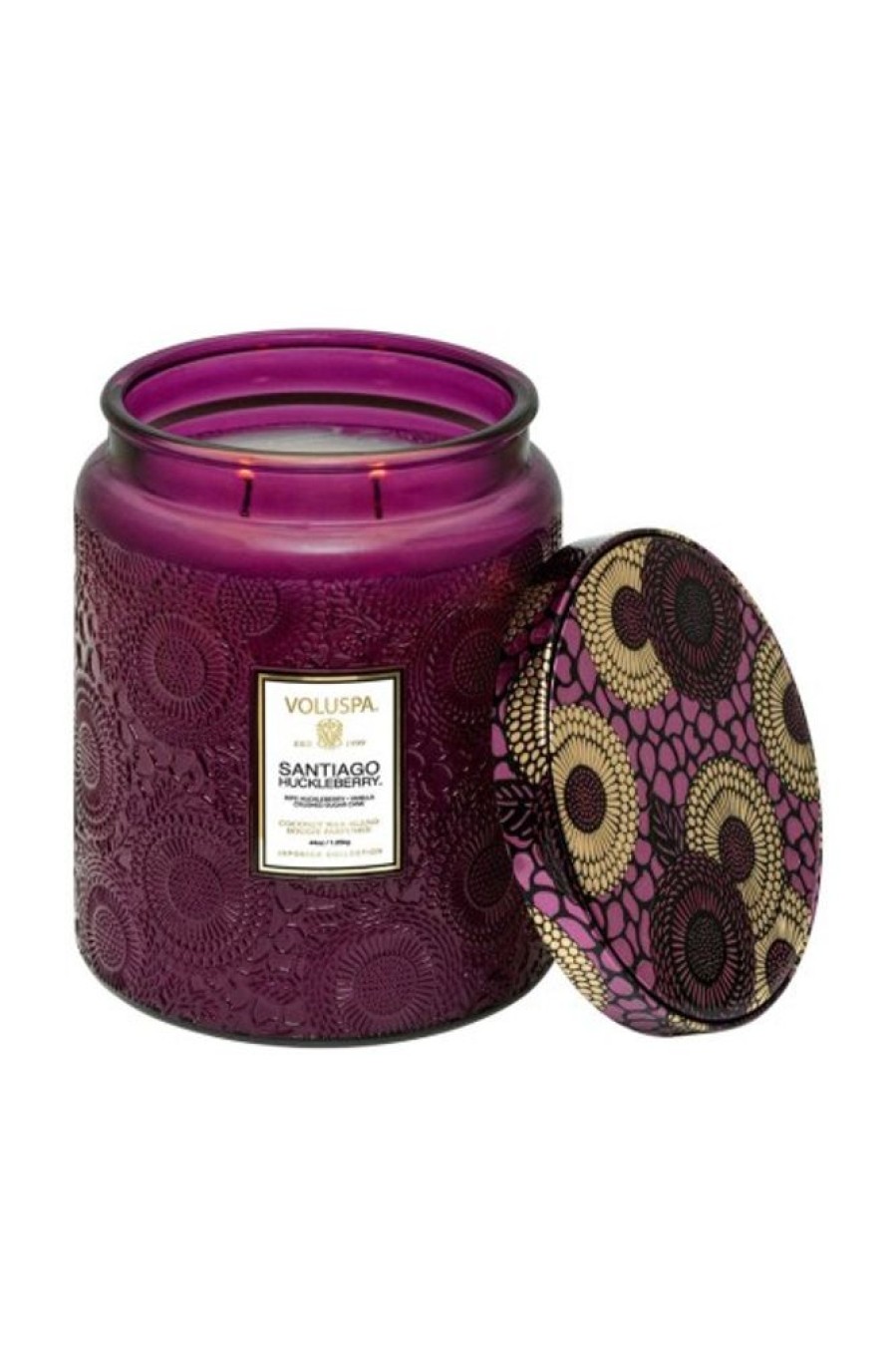 Voluspa Voluspa Luxe Jar Candle In Santiago Huckleberry | Home Decor