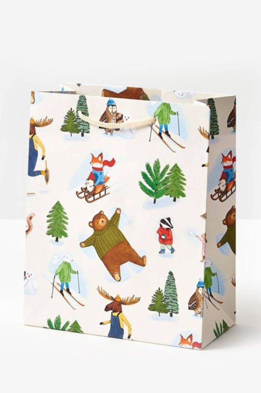 Waste Not Paper Wnp Snow Critters Medium Bag | Office