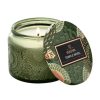 Voluspa Voluspa Small Embossed Jar Candle In Temple Moss | Home Decor