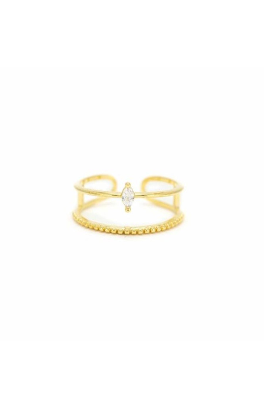 Lover's Tempo Lover'S Tempo Marquise Ring In Gold | Accessories