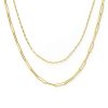 Lover's Tempo Lover'S Tempo Arlo Paperclip Layered Necklace In Gold | Accessories