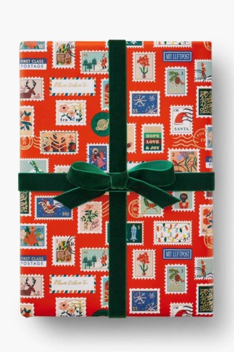 Rifle Paper Co Rifle Paper Co. Holiday Stamps Continuous Roll Wrap | Office