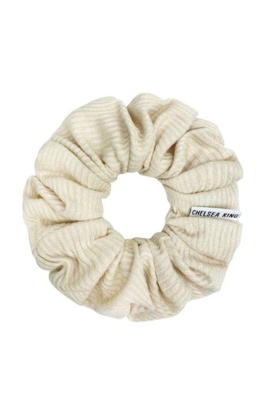 Chelsea King Chelsea King French Ribbed Scrunchie In Natural | Beauty