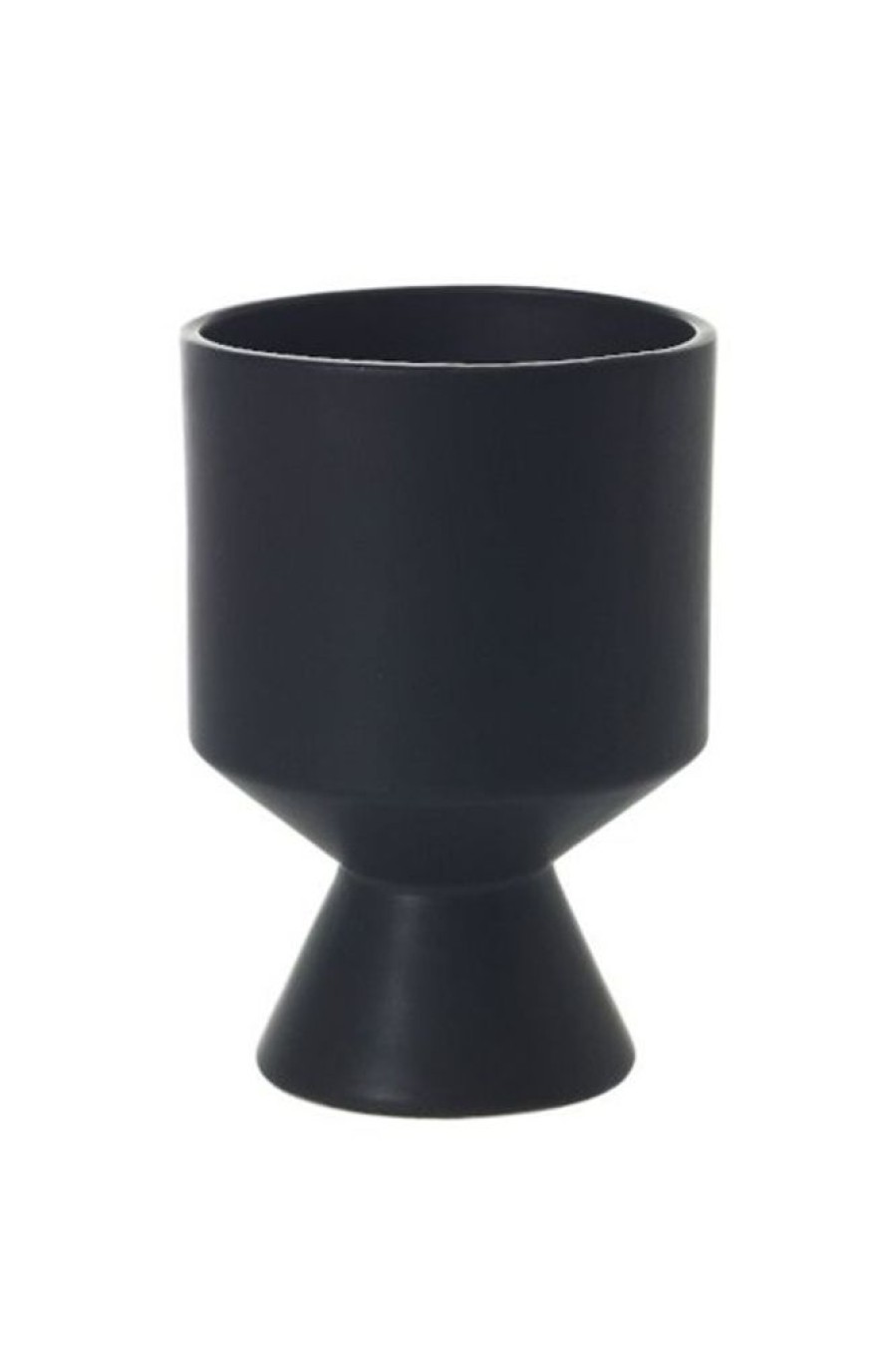 UNITED FLORAL De Vil Pot In Black 4 | Home Decor