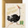 Rifle Paper Co Rifle Paper Co. Ostrich Birthday Card | Office