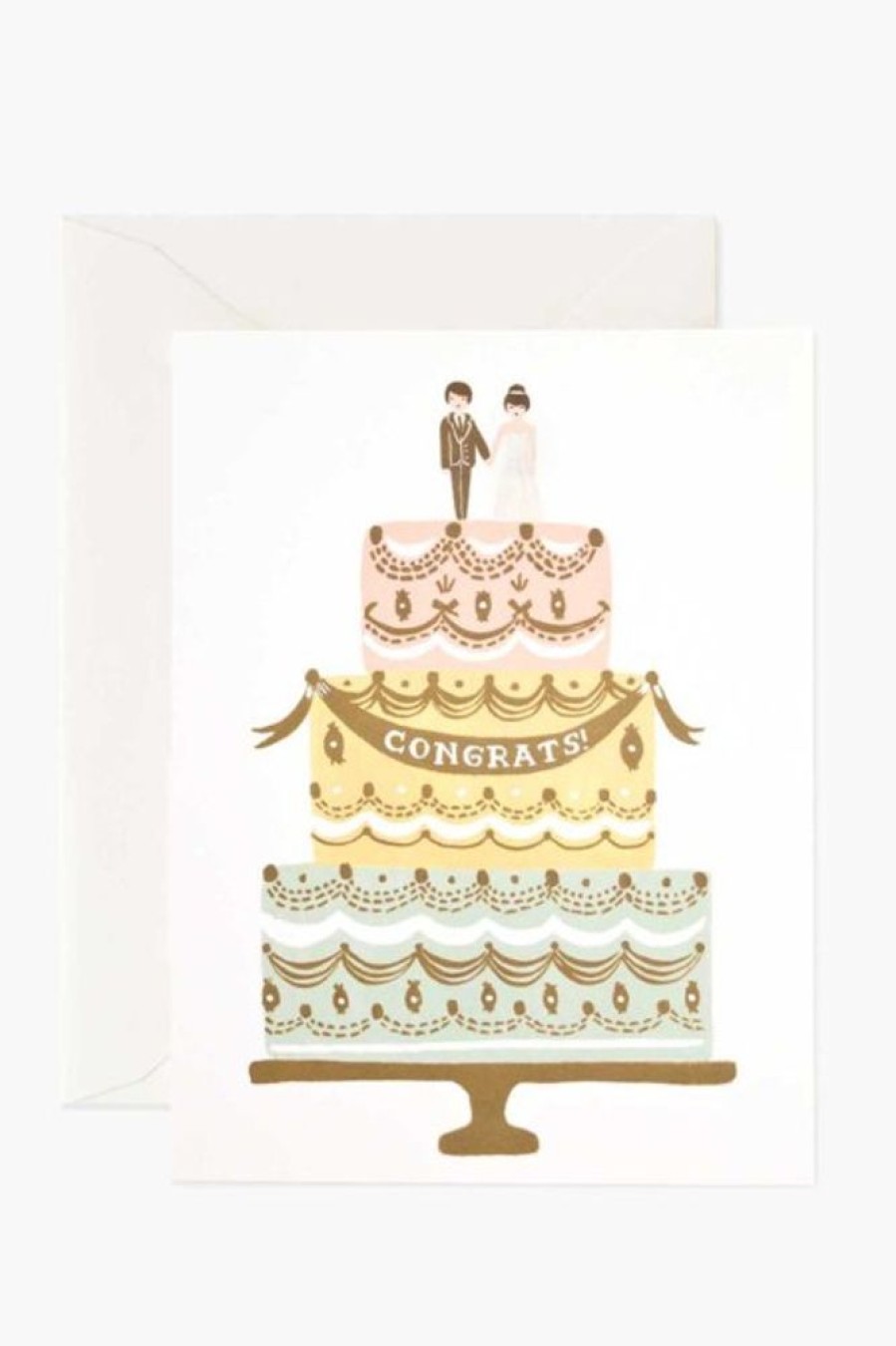 Rifle Paper Co Rifle Paper Co. Congrats Wedding Cake Card | Office