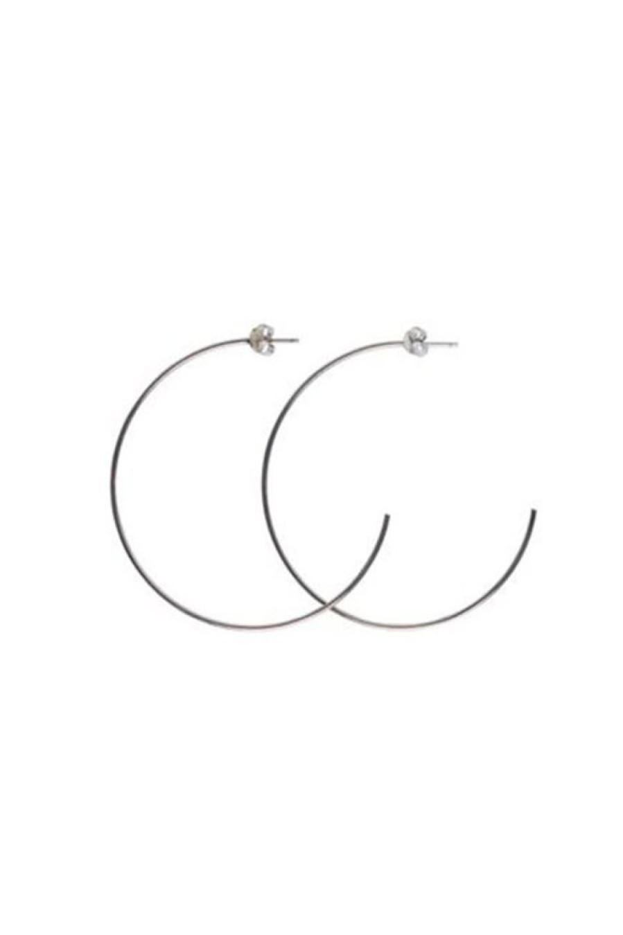 Mimi & Marge Mimi & Marge Parker Hoop In Silver | Accessories