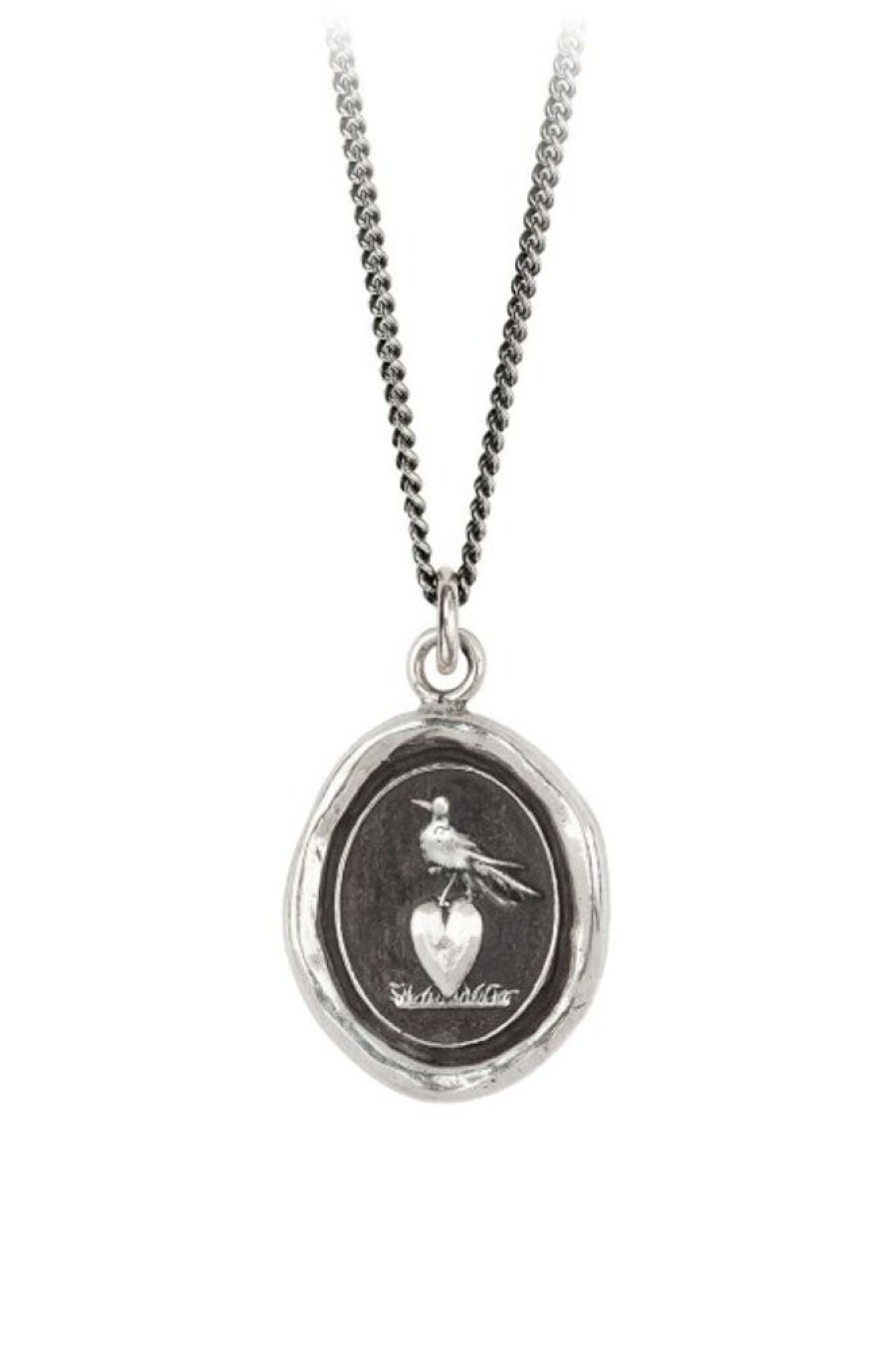 PYRRHA Pyrrha Martlet & Heart Talisman In Sterling Silver 18 | Accessories