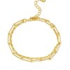 Lover's Tempo Lover'S Tempo Arlo Paperclip Layered Bracelet In Gold | Accessories