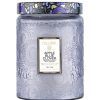 Voluspa Voluspa Large Glass Jar Candle In Apple Blue Clover | Home Decor