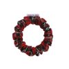 Chelsea King Chelsea King Bamboo Tartan Thins Scrunchie In Red | Beauty