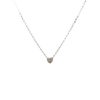 Mimi & Marge Mimi & Marge Small Heart Puff 15 Pendant In Matte Silver | Accessories