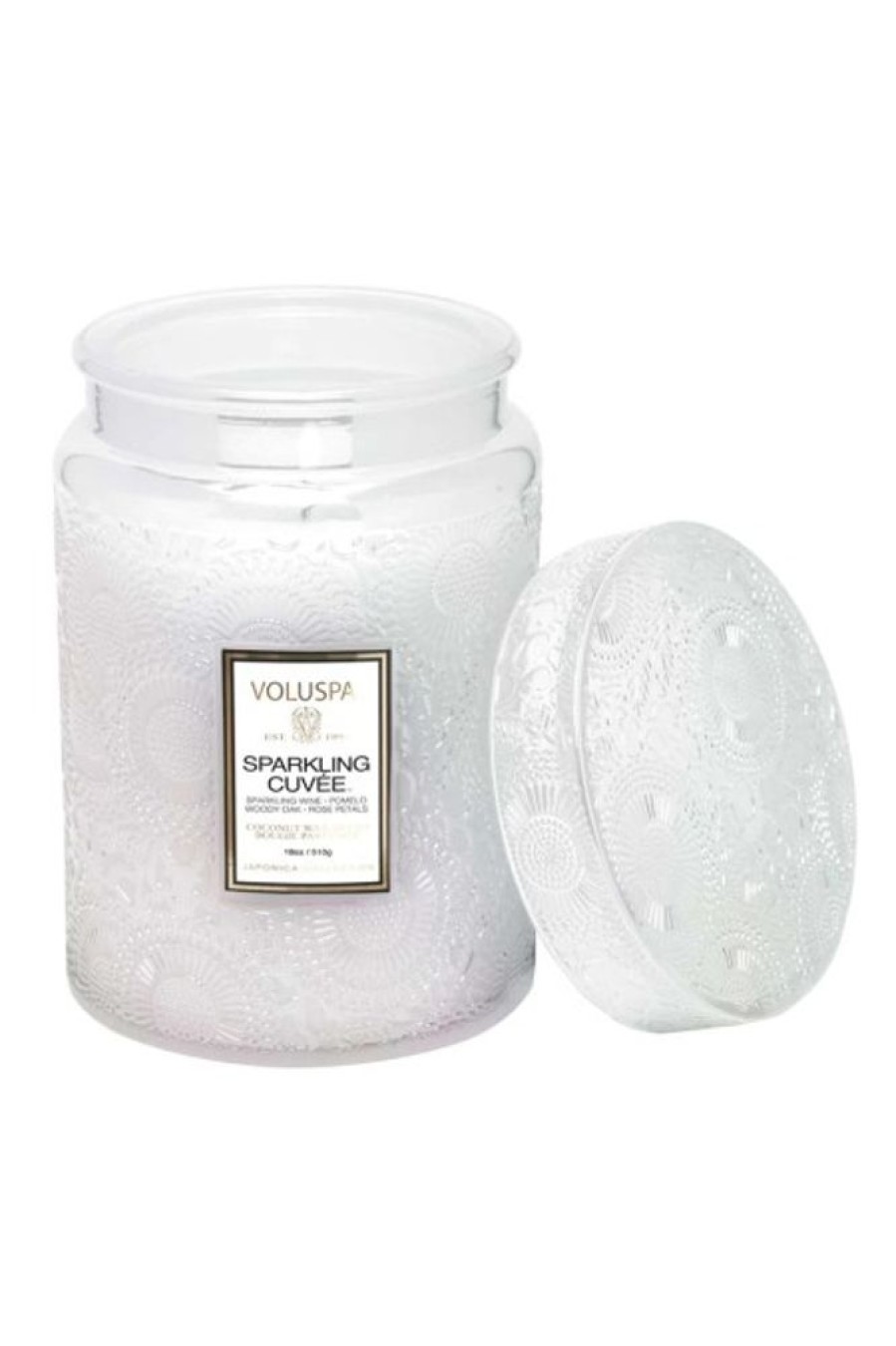 Voluspa Voluspa Holiday Glass Jar Candle In Sparkling Cuvee | Home Decor