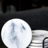 LYNN & LIANA Lynn & Liana Ceramic Resin Coaster In Marble | Home Decor