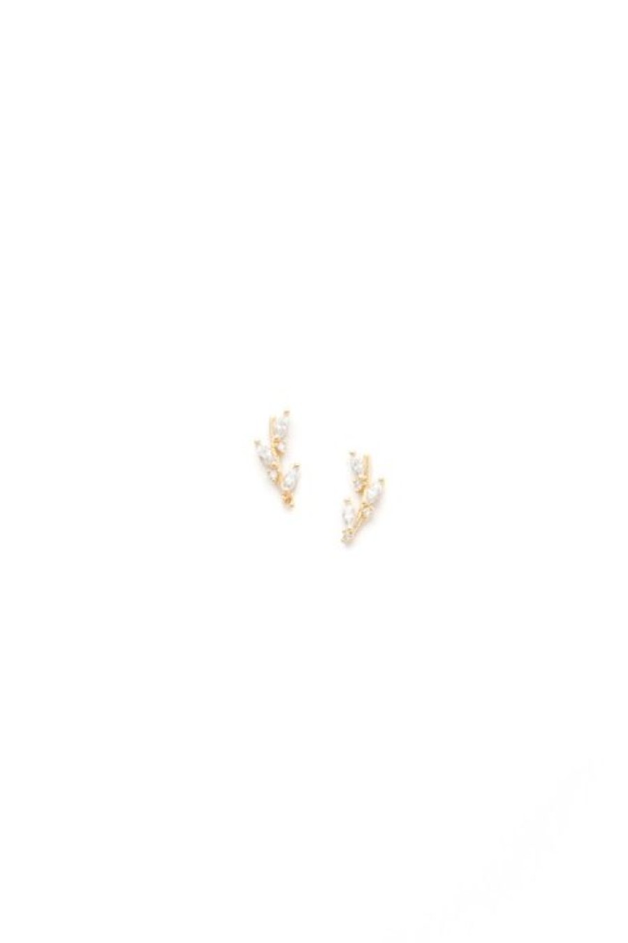 Lover's Tempo Lover'S Tempo Olive Climber Earrings In Gold | Accessories