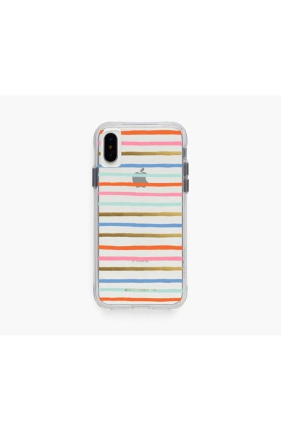 Rifle Paper Co Rifle Paper Co. Clear Happy Stripe Iphone Xs Case | Tech & Travel