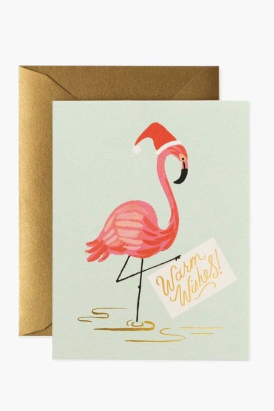 Rifle Paper Co Rifle Paper Co. Holiday Flamingo Card | Office