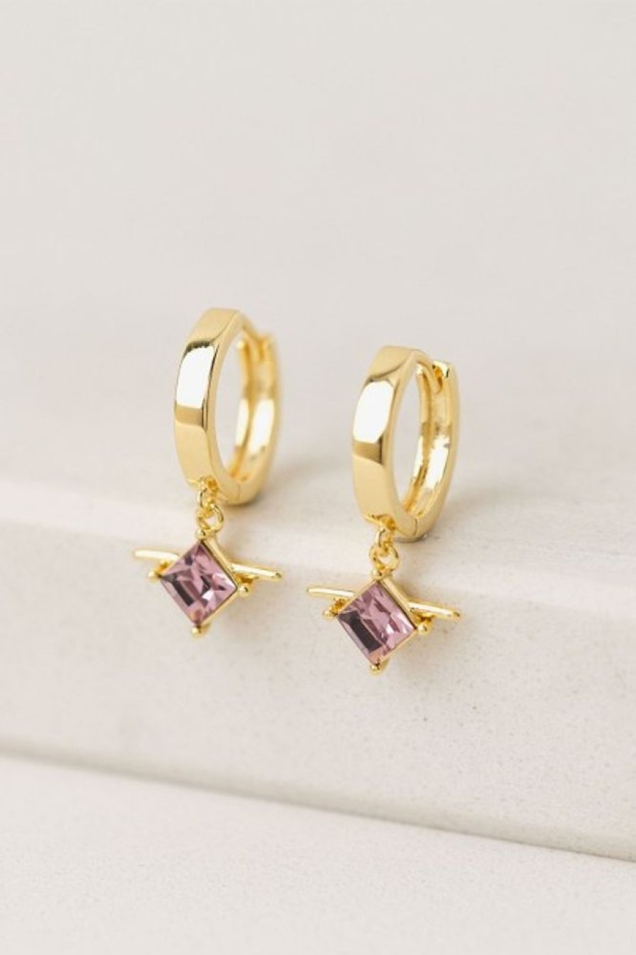 Lover's Tempo Lover'S Tempo Asta Drop Hoops In Light Amethyst | Accessories