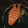 MISFIT MADE GOODS Misfit I Have No Idea Leather Motel Keychain | Tech & Travel