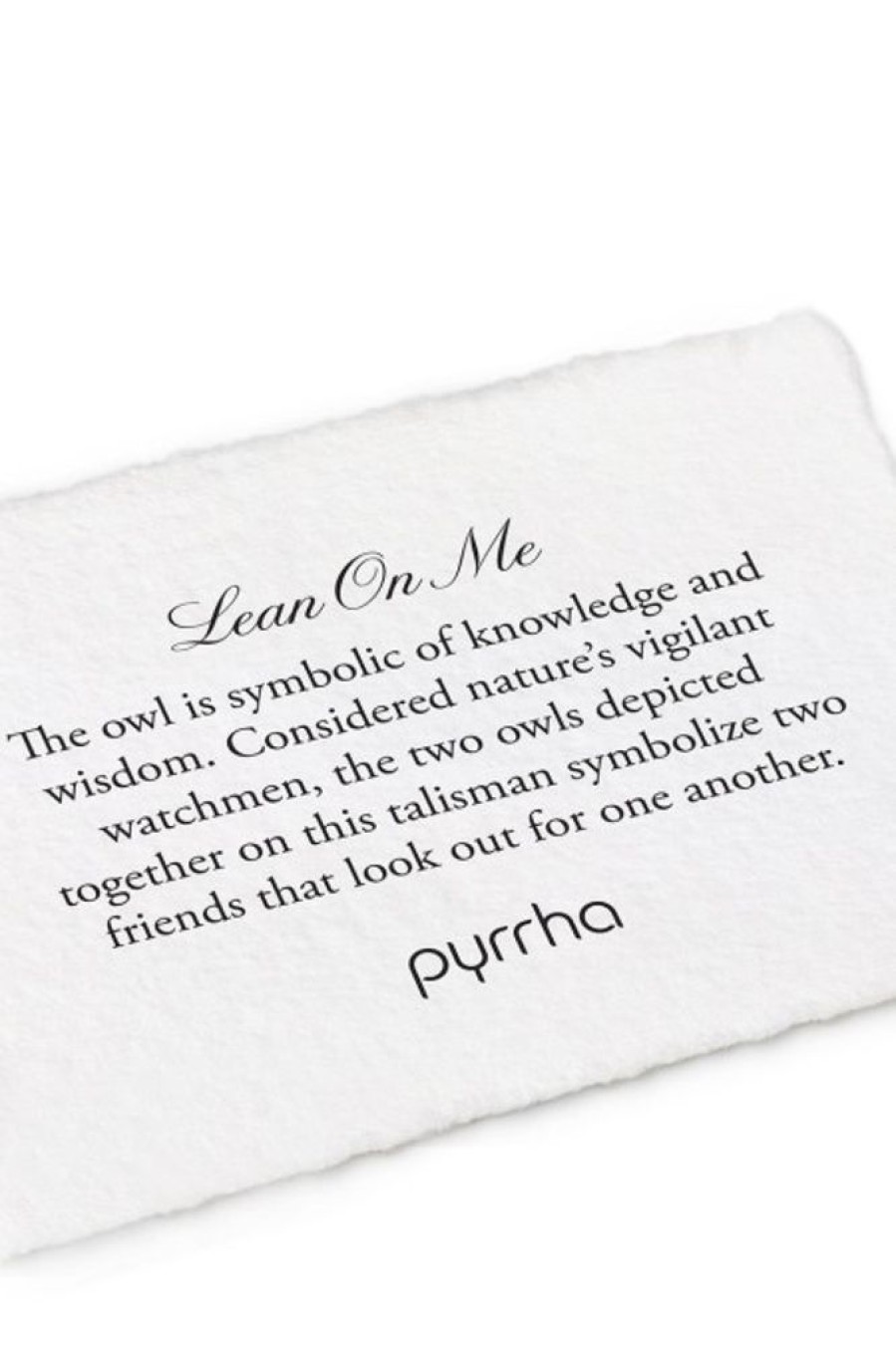 PYRRHA Pyrrha Lean On Me Talisman In Sterling Silver 18 | Accessories