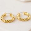 Lover's Tempo Lover'S Tempo Jessie 15Mm Huggie Hoops In Gold | Accessories