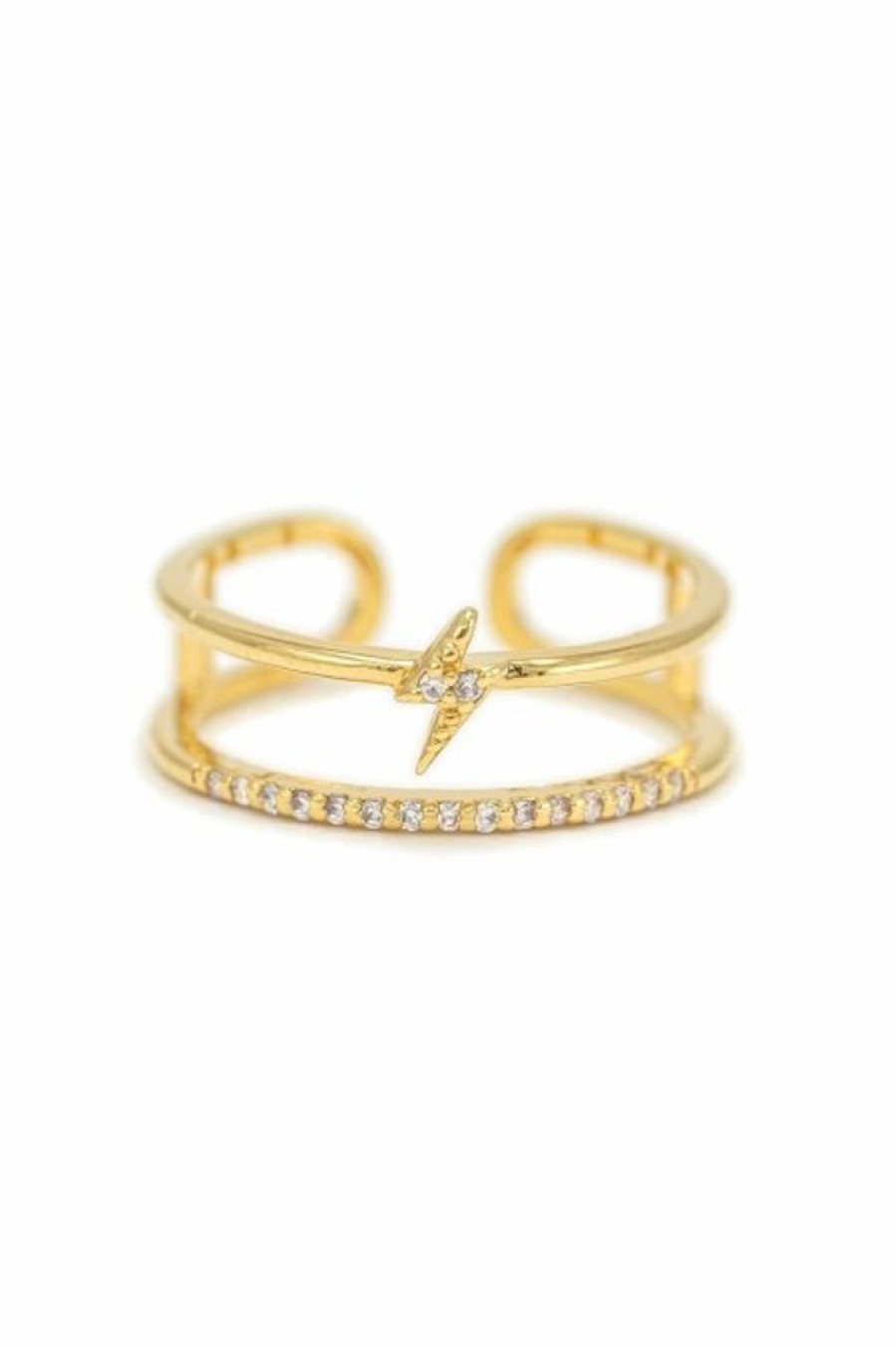 Lover's Tempo Lover'S Tempo Bolt Fortuna Ring In Gold | Accessories