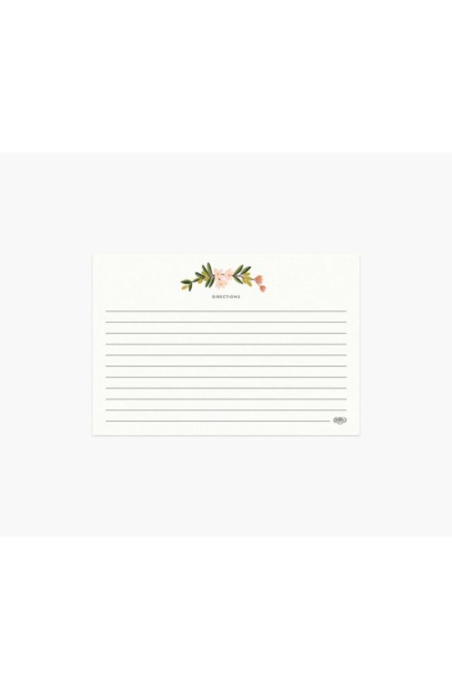 Rifle Paper Co Rifle Paper Co. Pack Of 12 Citrus Floral Recipe Cards | Home Decor