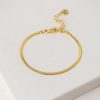 Lover's Tempo Lover'S Tempo Herringbone Chain Bracelet In Gold | Accessories