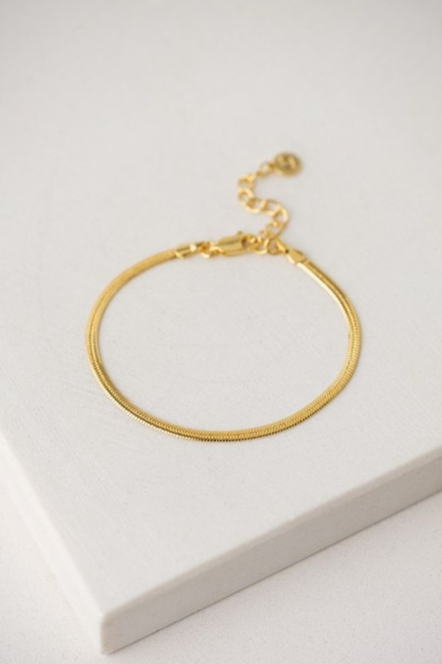 Lover's Tempo Lover'S Tempo Herringbone Chain Bracelet In Gold | Accessories