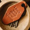 MISFIT MADE GOODS Misfit I Don'T Care Leather Motel Keychain | Tech & Travel