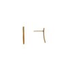 Mimi & Marge Mimi & Marge Curved Up Bar Earring In Gold | Accessories