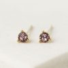 Lover's Tempo Lover'S Tempo February Kaleidoscope Birthstone Studs In Gold | Accessories